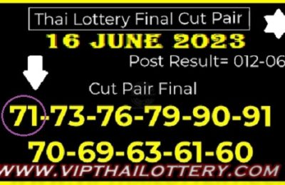 Thai Lottery Final Cut Pair Tips and Tricks 16th June 2023