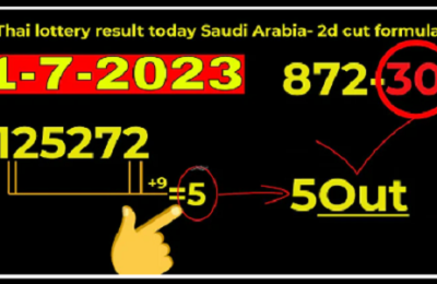 Thai Lottery Result Today Saudi Arabia 2d Cut Formula 01.07.2023