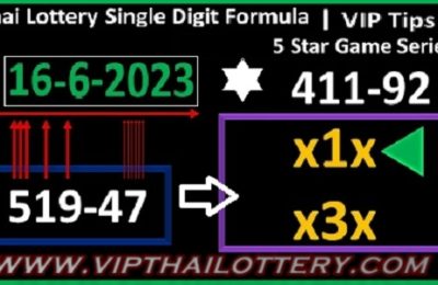 Thai Lottery Single Digit Formula Vip 5 Star Game Series
