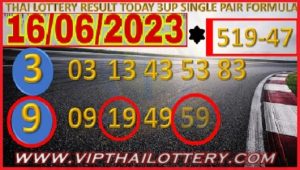 Thai Lottery Single Pair Formula Today Results Chart Route Calculation