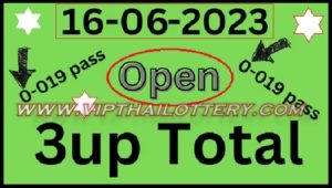 Thai Lottery Sure Tips Today Cut Total Formula Open 16-06-2023