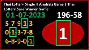 Thai Lottery Sure Winner Game Single Final Analysis 01.07.2023