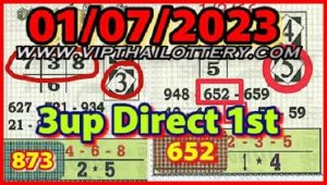 Thailand Lottery Direct 1st 873 Win Formula Result 01/07/2023