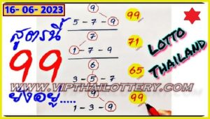 Thailand Lotto 3up Direct & Down Digit Set Pass 16.06.2023