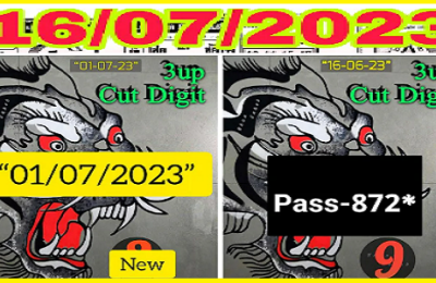 Thai Lotto Result Today 3D HTF Total Tips Cut Digit 16-7-2023