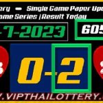 Thai Today Lottery Result Master Game Series Paper 16 July 2023