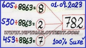 Thai Lottery Down Cut Digit Calculation Tip Magazine 01-09-2023