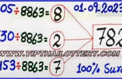 Thai Lottery Down Cut Digit Calculation Tip Magazine 01-09-2023