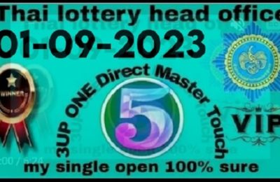 Thai Lottery One Direct Master Touch 100% Sure Number 01/09/23
