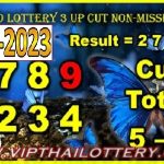 Thailand Lottery 3UP Cut Non-Missed Totals 1st September 2023