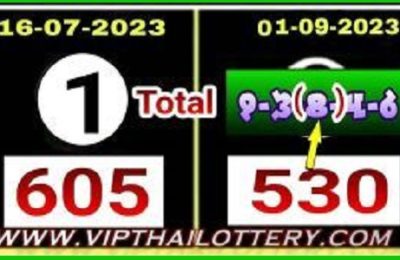 Thailand Lottery 3UP Single Cut Digit 99.99% Direct Win 01-09-23