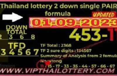 Thailand Lottery Sure Digits Down Single Pair 01-09-2023