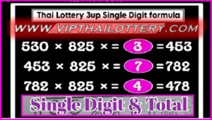 Thai Lottery 3up Single Digit Formula LAST Hint Out 16-9-2023