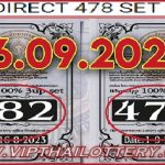 Thailand Lottery 3d 100% Driect Set Pass HTF Tass 16-09-2023