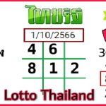 Thailand Lottery 3d Total Super Pair Down Digit Set 1.10.2023