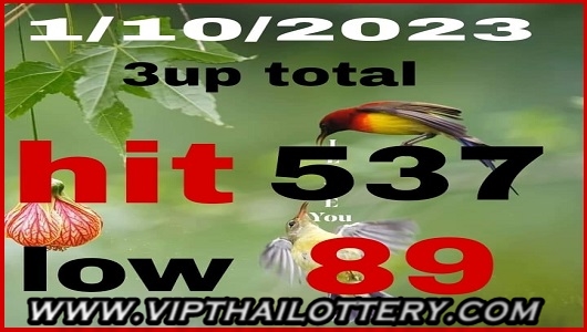 Thai Lotto 3D Pair Open Prediction Total Formula 01-10-2023