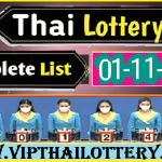 Thai Lottery 01 November 2023 Winner Live Chart