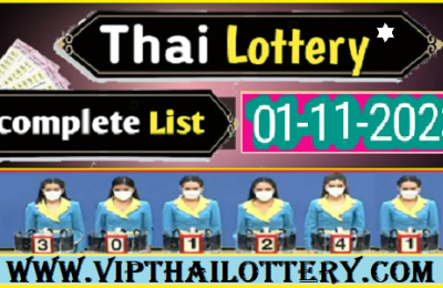 Thai Lottery 01 November 2023 Winner Live Chart