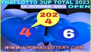 Thai Lotto 3up Total Open Sure Number 16 October 2023