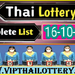 Thai lottery Official Live Results 16th October 2023