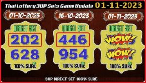 Thailand Lottery Direct Set 100% Sure Number Game 01-11-2023