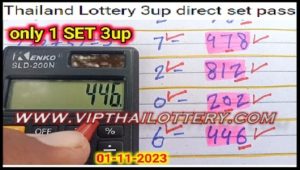 Thailand Lottery Direct Set Pass Only 0ne Set 01-11-2023