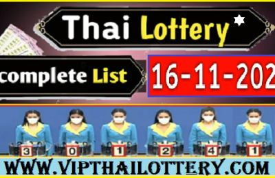 Thai Lottery 16 November 2023 Winner Live Chart