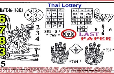 Thai Lottery Government Bangkok LAST Paper Out 16-11-2023