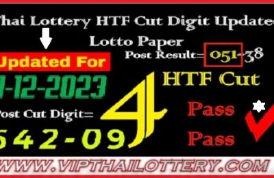 Thai Lottery HTF Cut Digit Pass Paper Updated 1st December 2023