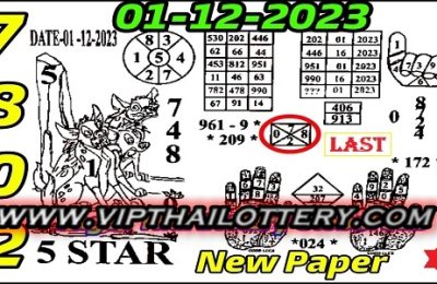 Thai Lottery Last 4PC Magazine Guess Paper 01-12-2023