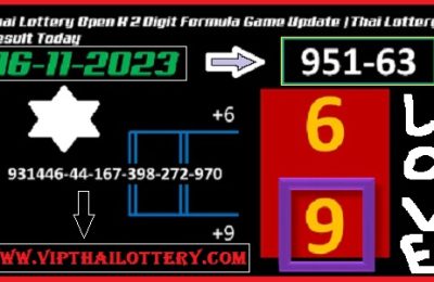 Thai Lottery Open Digit Formula Game Today Result 16-11-2023