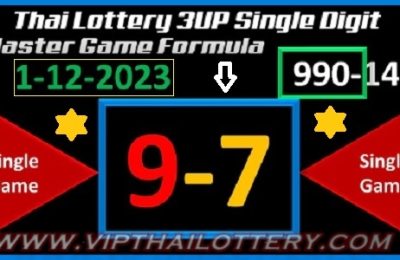 Thai Lottery Single Digit Master Game Formula 01 December 2023