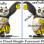 Thai Lotto Final Single Forecast PC Routine 16-11-2023