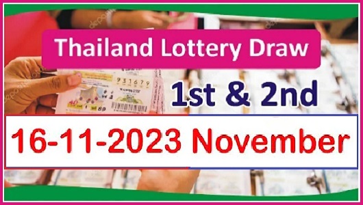 Thailand Lottery Official Live Results List 16-11-2023