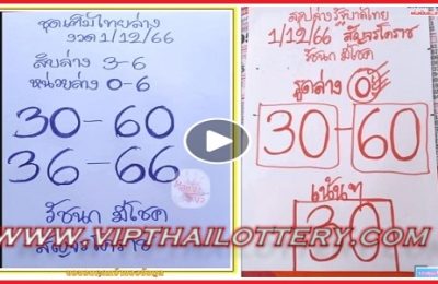 Thailand Lottery Sure Tips Only One Set Game Direct 01-12-2023