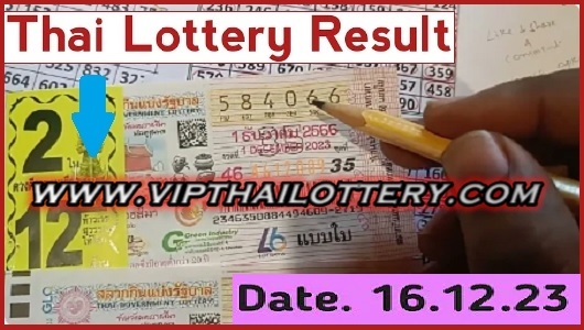 Thai Lottery 16th December 2023 Winner Live Chart