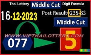 Thai Lottery Middle Cut Digit Formula Non Miss Trick 16-12-2023