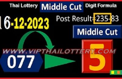 Thai Lottery Middle Cut Digit Formula Non Miss Trick 16-12-2023