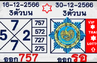 Thai Lottery Middle Non Miss Formula Special Hint 30-12-2023