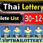 Thai Lottery Online Complete List Full Result Chart 30.12.2023