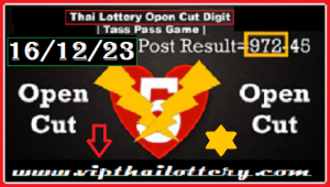 Thai Lottery Open Cut Digit Tass Pass Game 16 December 2023