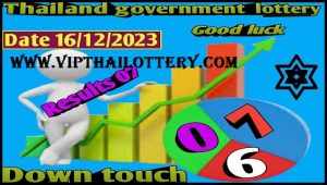 Thailand Government Lottery Down Touch Result 16-12-2023