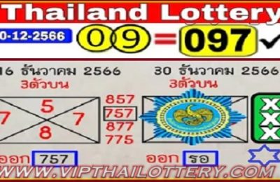 Thailand Lottery 3D Tips 99% Sure Number 30th December 2023