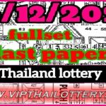 Thailand Lottery Last Paper Full Set 16-12-2023