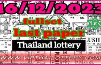 Thailand Lottery Last Paper Full Set 16-12-2023