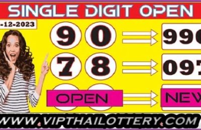 Thailand Lottery Single Digit Straight Rumble Cut Pair 16-12-2023