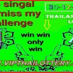 Thailand Lottery Today Non-Miss Single Win Win Digit 30-12-2023