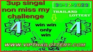 Thailand Lottery Today Non-Miss Single Win Win Digit 30-12-2023