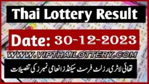 Thailand Lotto Result First Prize Winner Jackpot 16.12.2023