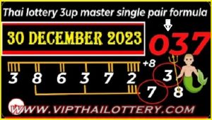 Thai Lottery Online Master Single Pair formula 30 December 2023